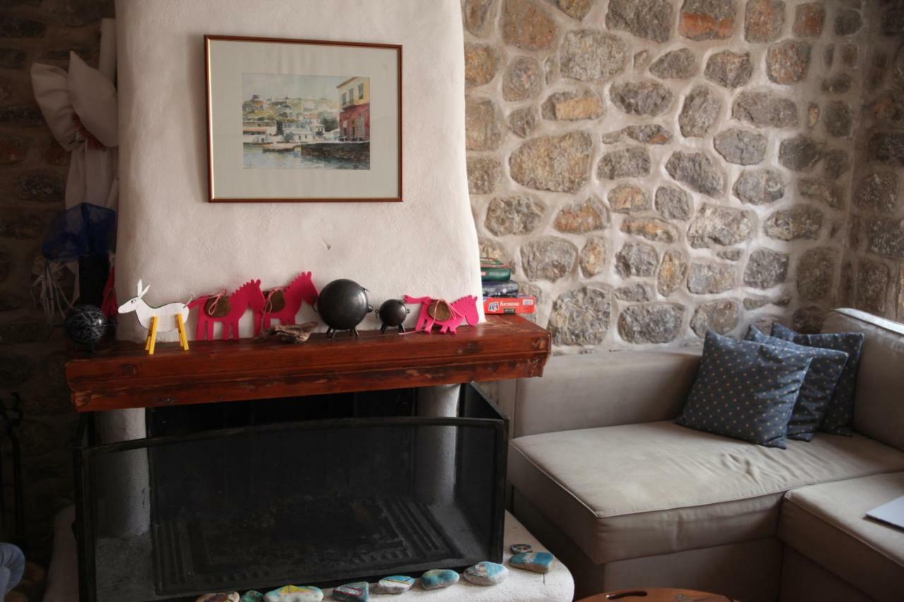 Alkioni Stone House Villa Đảo Hydra Ngoại thất bức ảnh